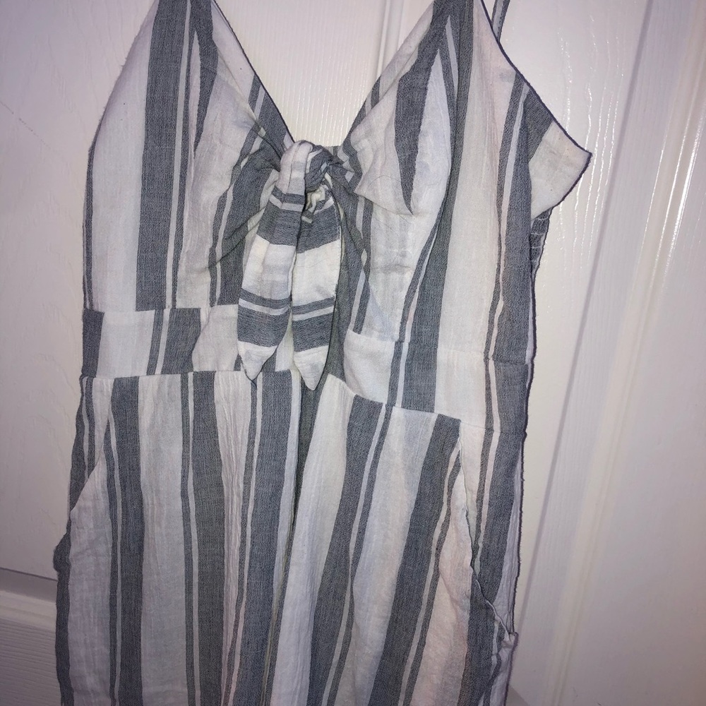 Tillys Striped Romper “sky and sparrow” brand